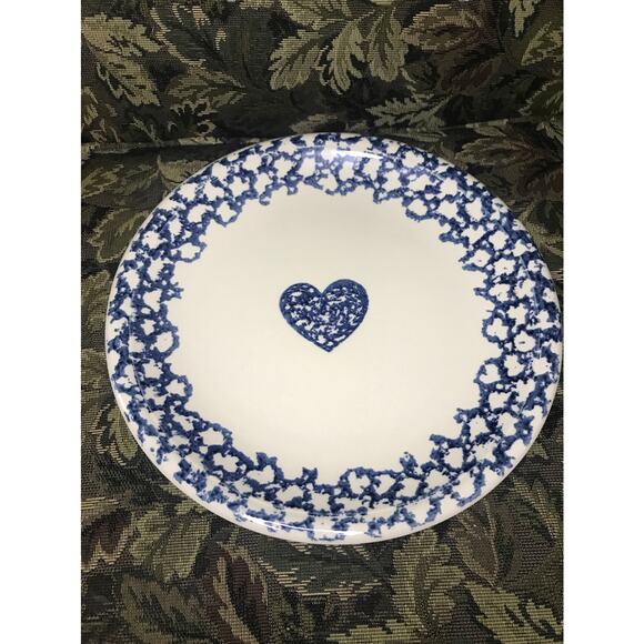 Folk Art Heart Plate - Picture 1 of 2